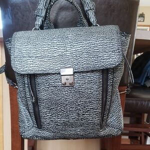 Phillip Lim Designer Black and White Backpack